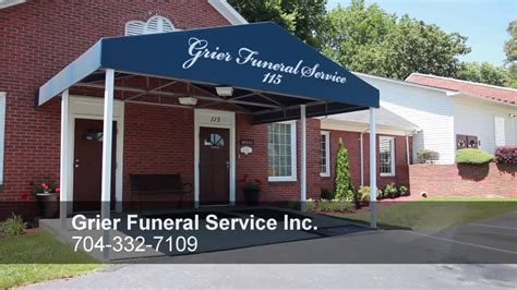 Grier funeral home - Since 1930, Grier Funeral Service has been an institution in the Charlotte community, serving families with dignity and understanding. We invite you to explore our site to learn more about why generations of families have trusted us to assist them in their time of need. Our offerings include: Traditional Services; Cremation; Pre-Need Planning 
